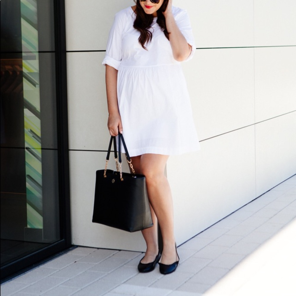 Pleione || Tie Back Poplin Tunic Dress